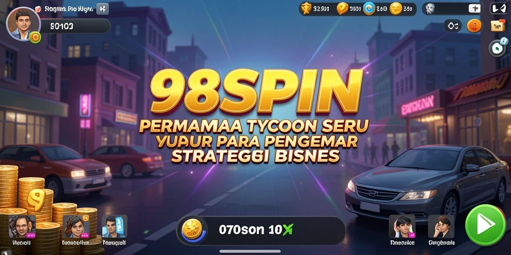 Screenshot utama 98SPIN menampilkan gameplay Tycoon yang menarik.