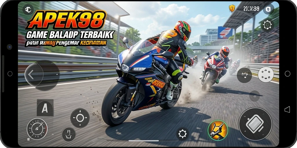 Tampilan balapan seru di lintasan APEK88 yang memacu adrenalin.