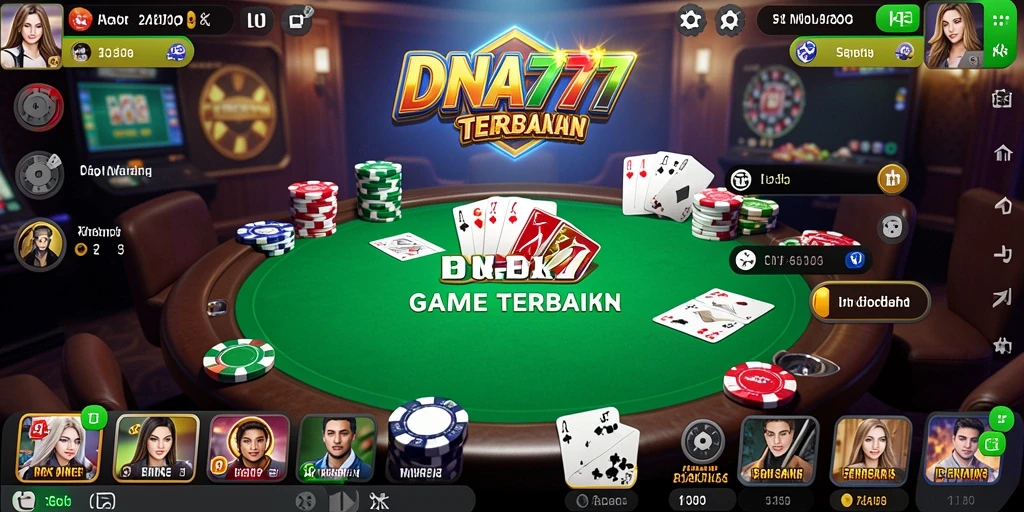 Tampilan gameplay Poker yang seru dan penuh tantangan.