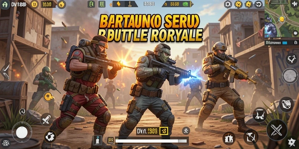 Gameplay mendebarkan dari DV188 dalam pertempuran Battle Royale.