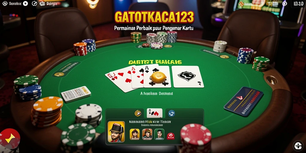 Tampilan permainan Poker yang seru di GATOTKACA123.