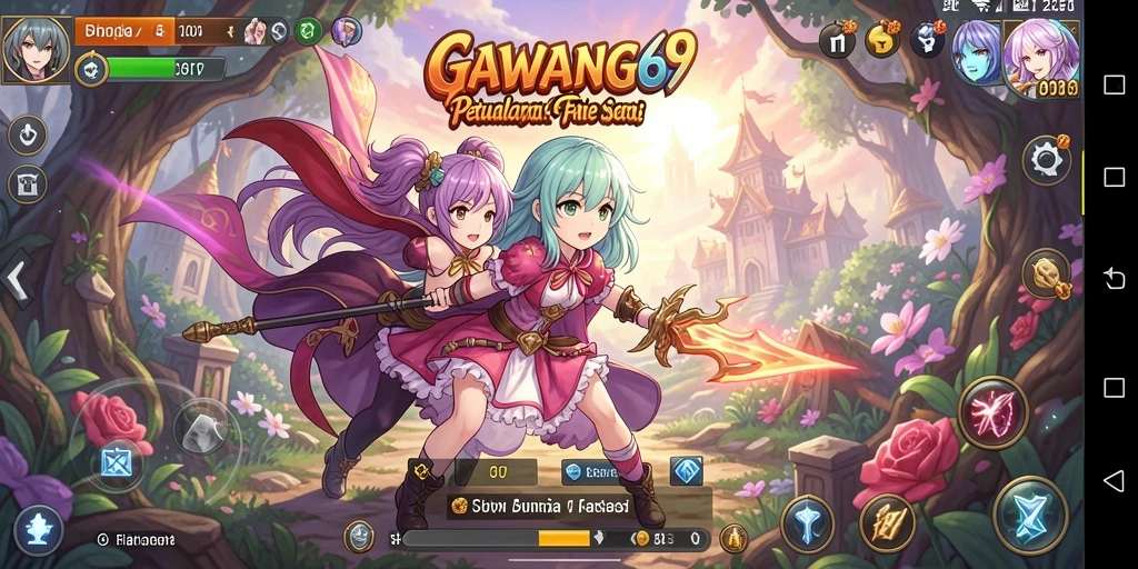 Tampilan gameplay GAWANG69 yang penuh aksi dan visual Anime menawan.