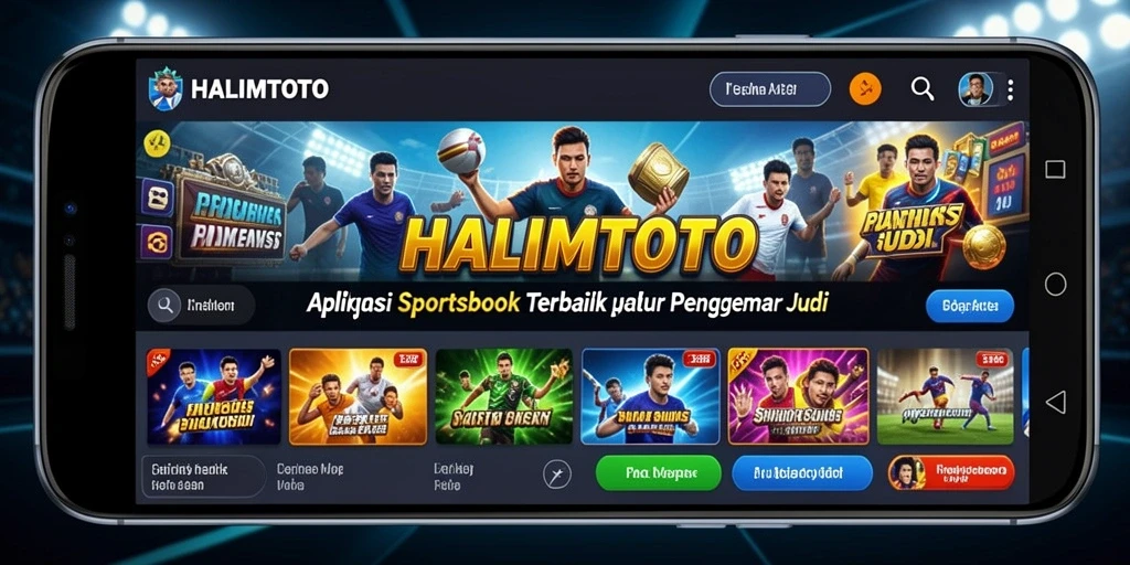 Tampilan gameplay sportsbook HALIMTOTO yang menarik dan informatif.
