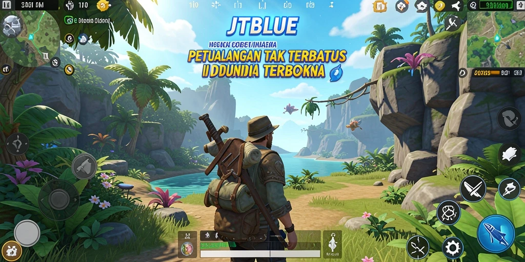 Gameplay JTBLUE yang menakjubkan di dunia terbuka.