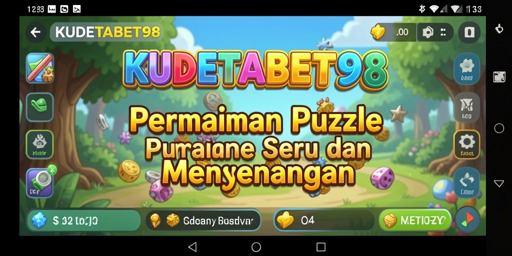 Screenshot KUDETABET98 menampilkan tampilan gameplay puzzle yang seru.