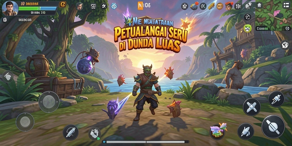 Screenshot menunjukkan aksi seru dalam gameplay N06 yang menantang.