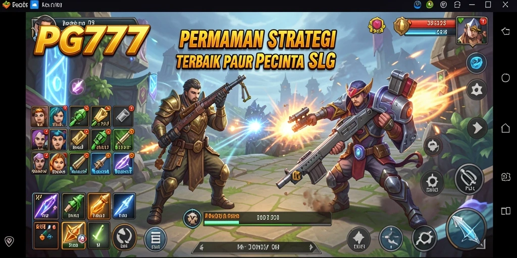 Tangkapan layar menunjukkan pertempuran epik dalam PG777 dengan taktik SLG yang mendalam.