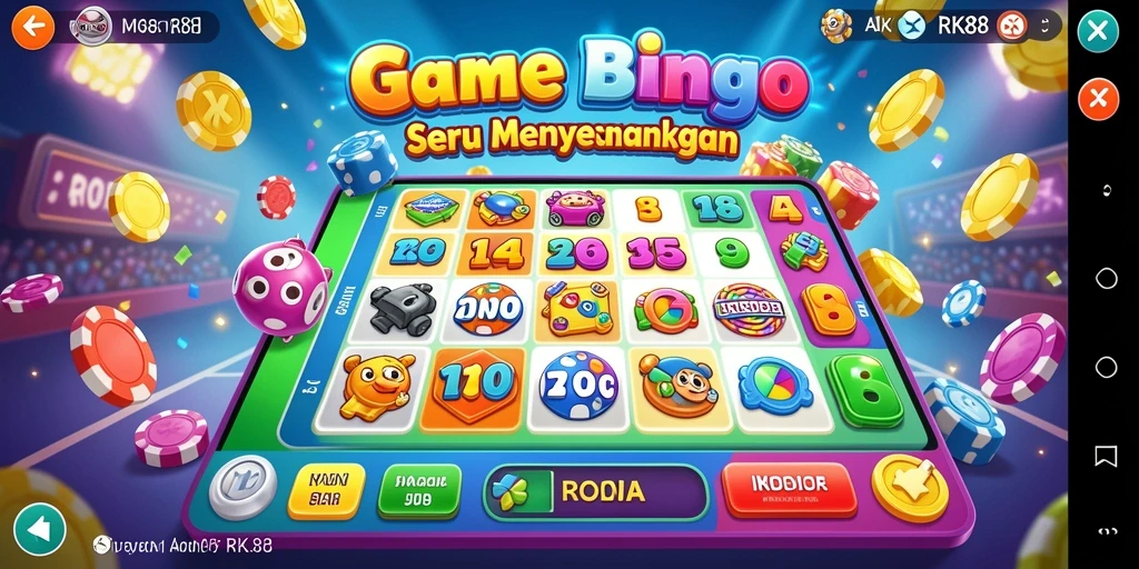 Screenshot RK88 menampilkan aksi seru permainan Bingo.