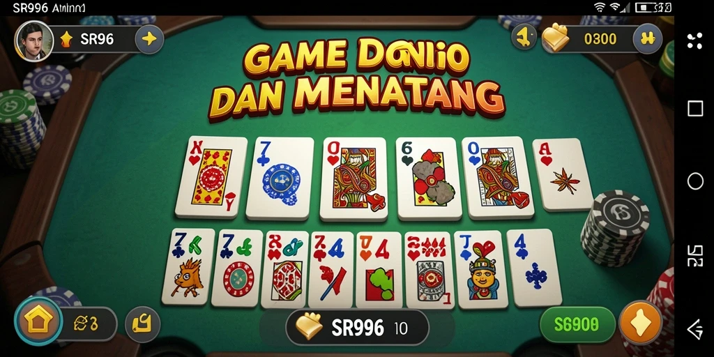 Tampilan gameplay SR996 yang mengasyikkan dalam permainan Domino.